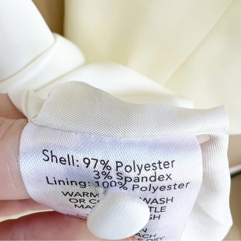 NWT TIGER MIST Ivory Cedar Dress Size Small Long Sleeve deep v-neckline - Picture 12 of 14